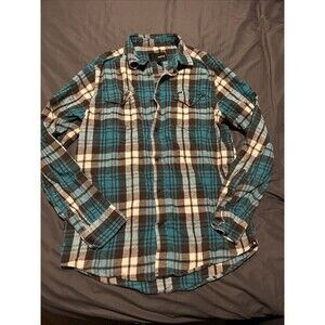 Hurley Flannel Shirt - Men’s Size S - Plaid Long Sleeve
